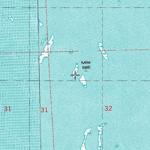 Topographic Map of Heron Island, WI