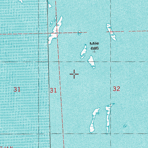 Topographic Map of Mussel Island, WI