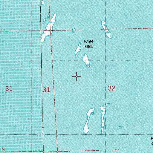 Topographic Map of Pelican Island, WI