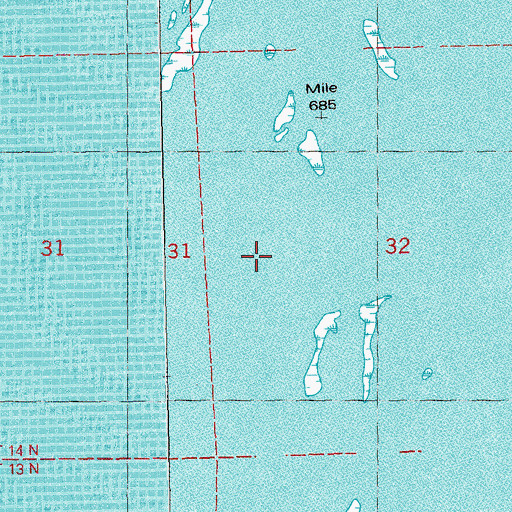 Topographic Map of Sunset Island, WI