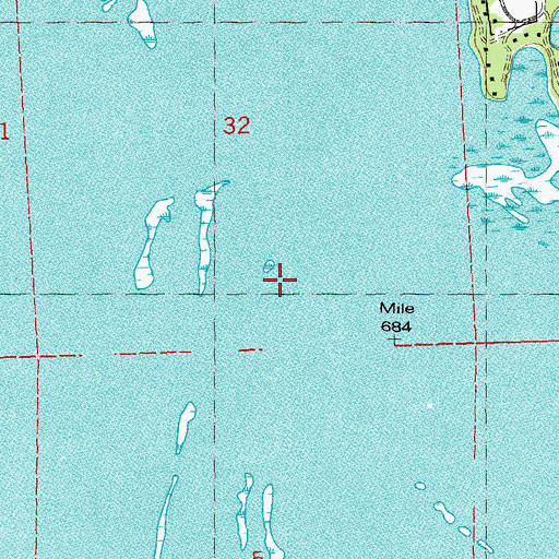 Topographic Map of Otter Island, WI