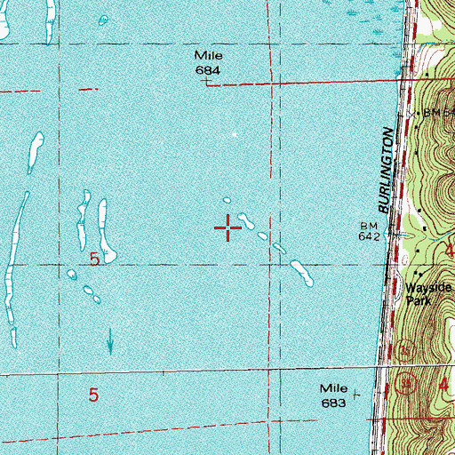 Topographic Map of Redwing Island, WI