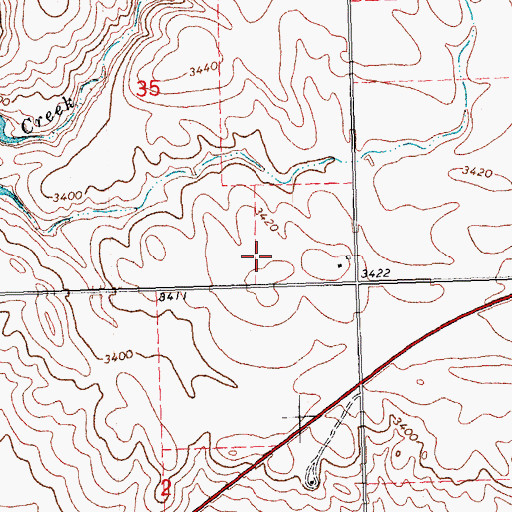 Topographic Map of Wolf Creek Lower Elementary School, SD