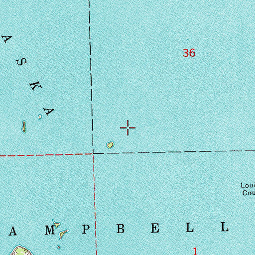 Topographic Map of Arrowhead Island, WI