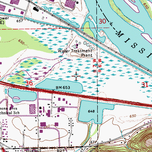 Topographic Map of Mud Lake, MN