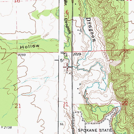 Topographic Map of Monroe Road Bridge, WA