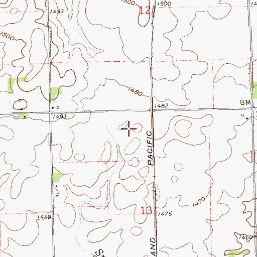Topographic Map of Sioux Falls Christian Middle School, SD