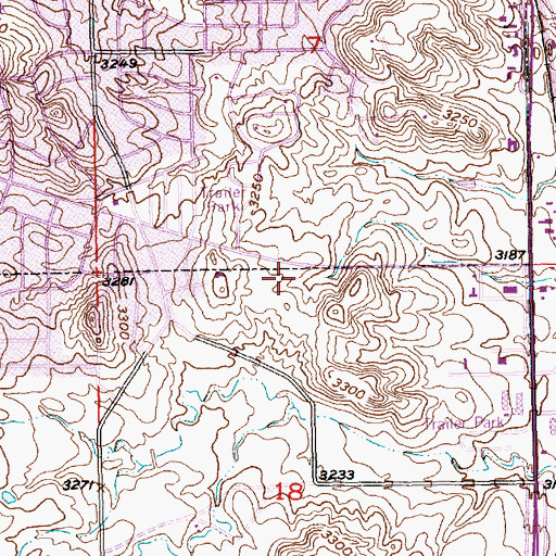 Topographic Map of Saint Paul's Elementary School, SD