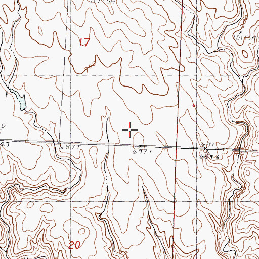 Topographic Map of Takini High School, SD