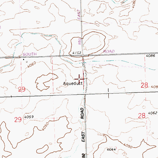 Topographic Map of Lateral 702A3B, ID