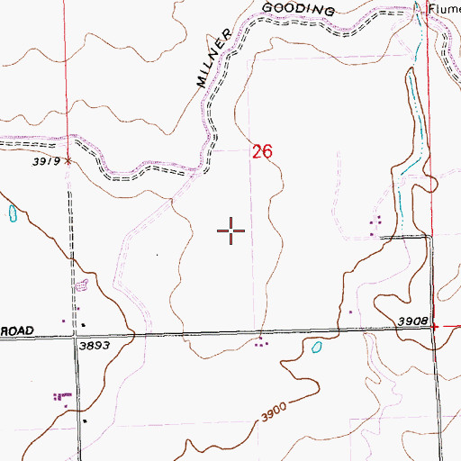 Topographic Map of Lateral 900, ID