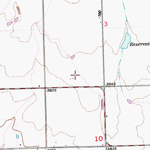 Topographic Map of Lateral 916C1, ID