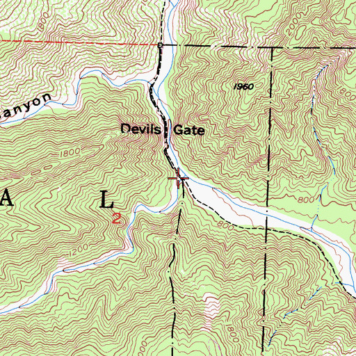 Topographic Map of Pine Canyon, CA