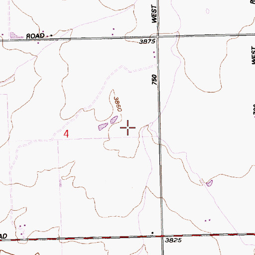 Topographic Map of Lateral 916C4, ID
