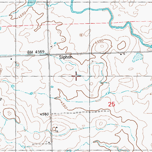 Topographic Map of Lateral 917, ID