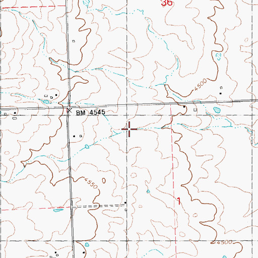 Topographic Map of Lateral 940, ID