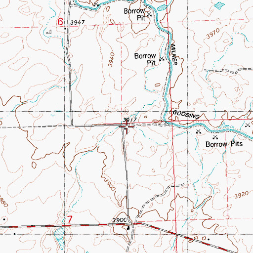 Topographic Map of Lateral F1, ID