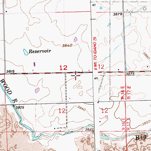 Topographic Map of Lateral H, ID