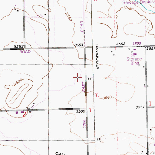 Topographic Map of Lateral NB1A, ID