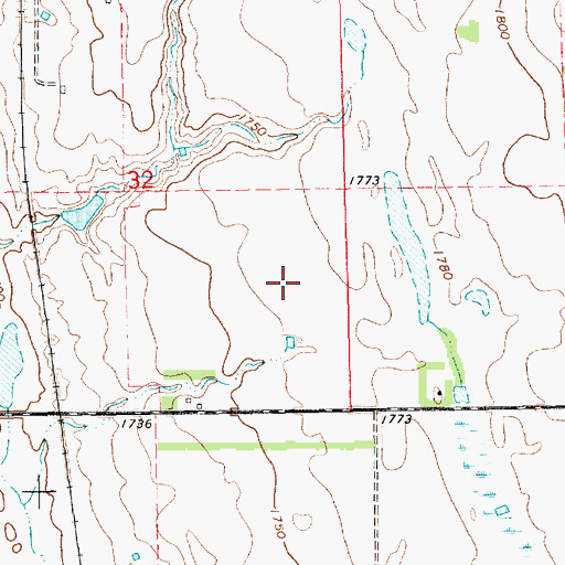 Topographic Map of Collins Colony Elementary School, SD