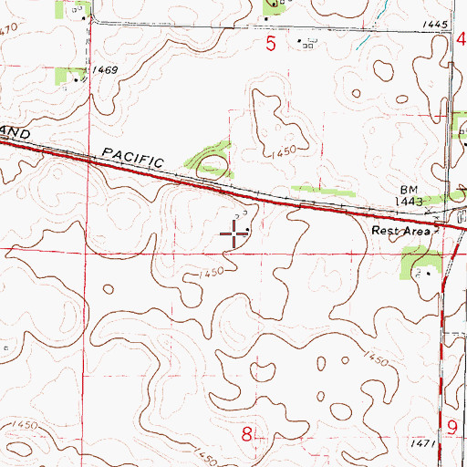 Topographic Map of Carr Farm, IA