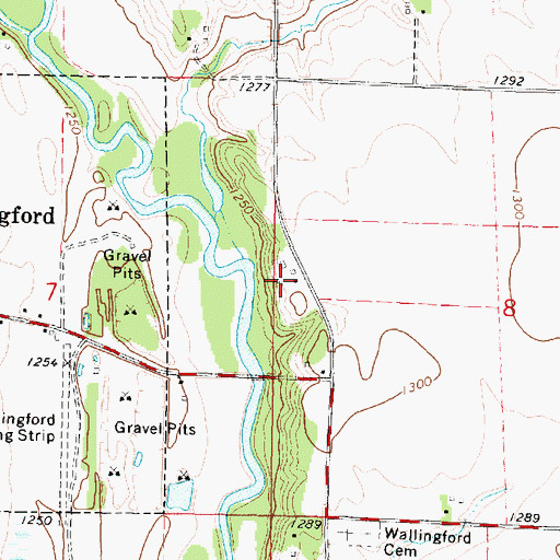 Topographic Map of Peterson Farm, IA