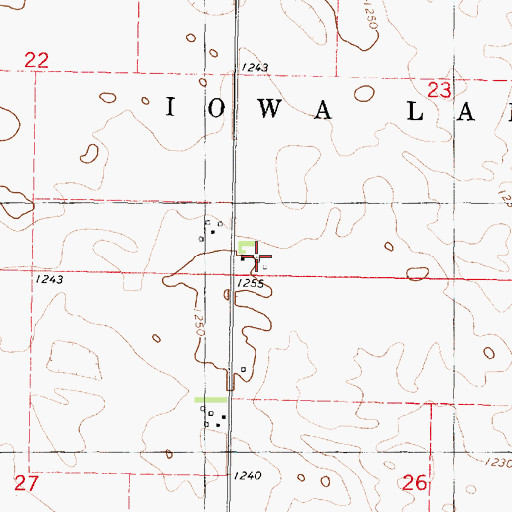 Topographic Map of R T Farms, IA