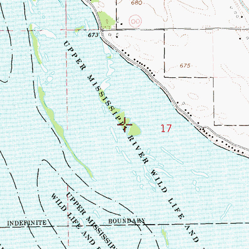 Topographic Map of Water Snake Island, WI