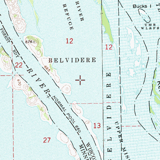 Topographic Map of Lost Island Lake, WI