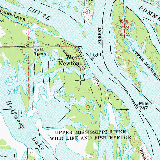 Topographic Map of Murphys Cut Rock Structure, MN