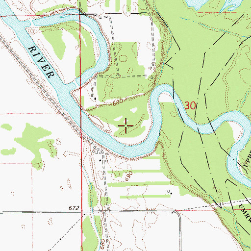 Topographic Map of Graff Tract, MN