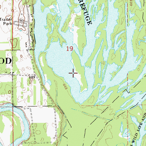 Topographic Map of Third Finger Lake, MN