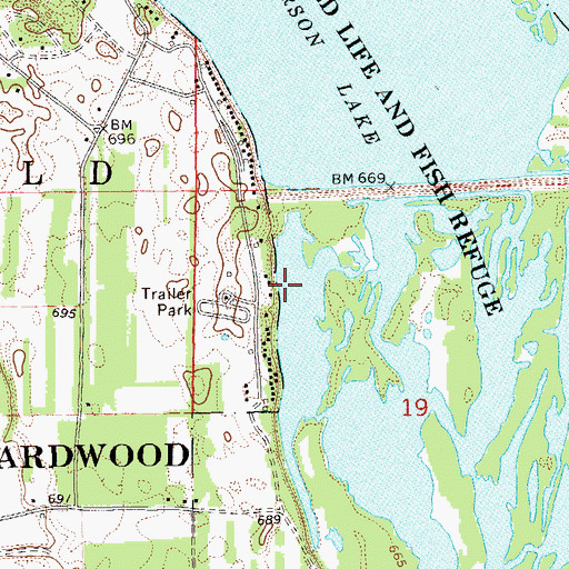 Topographic Map of Clear Lake, MN