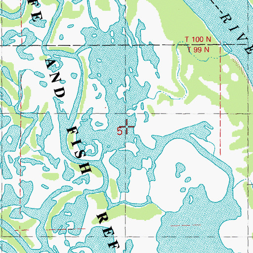 Topographic Map of Launsom Lake, IA