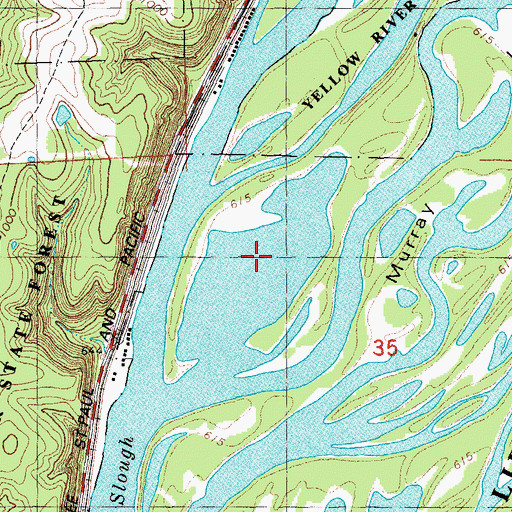 Topographic Map of Gun Lake, IA