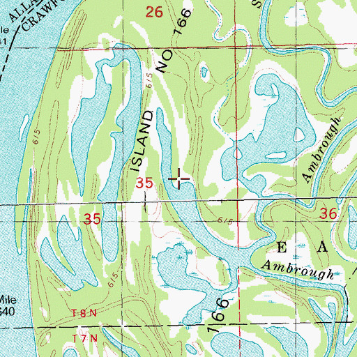 Topographic Map of Big Missouri Lake, WI