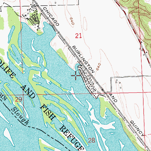 Topographic Map of Jays Lake, WI