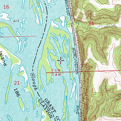 Topographic Map of Jimore Lake, WI