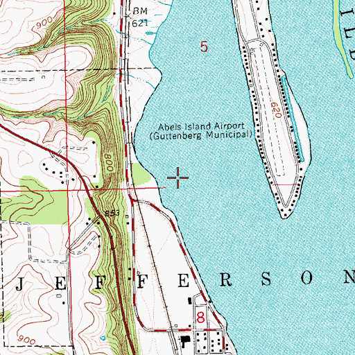 Topographic Map of Bussey Lake, IA