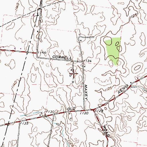 Topographic Map of Pleasant View Stock Farm, OH