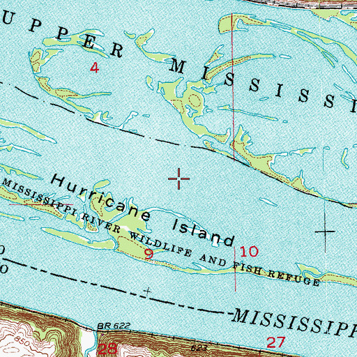 Topographic Map of Hurricane Chute, IA