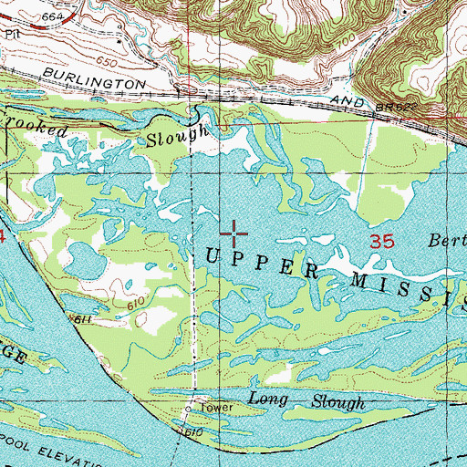 Topographic Map of Hay Meadow Lake, WI