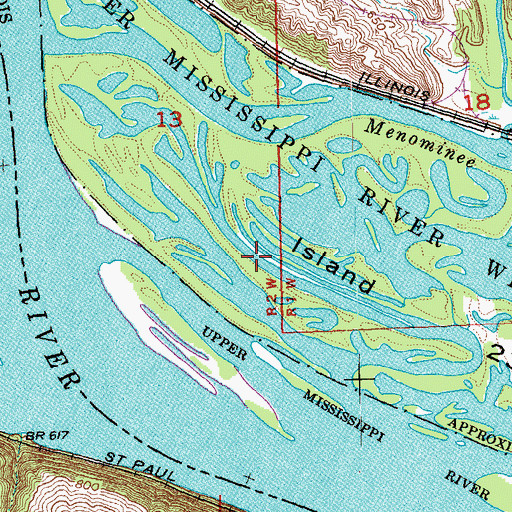 Topographic Map of Tippy Lake, IL