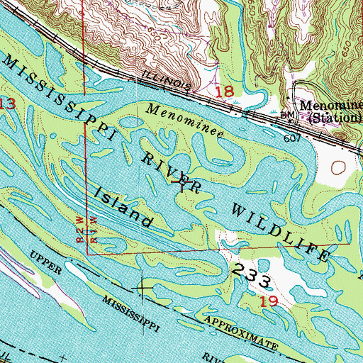 Topographic Map of Hires Lake, IL