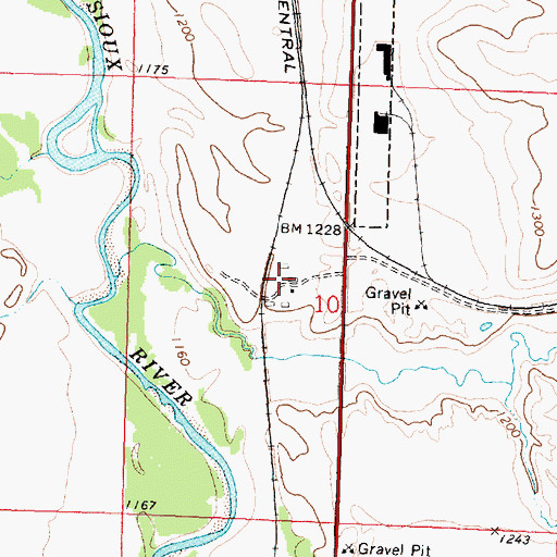 Topographic Map of Glassmaker Farm, IA
