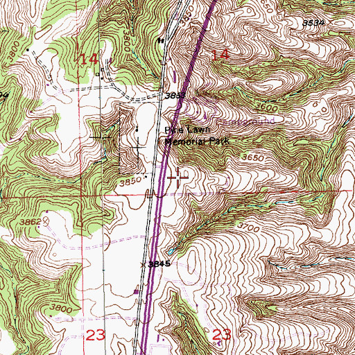 Topographic Map of Rapid City Lutheran Elementary School, SD