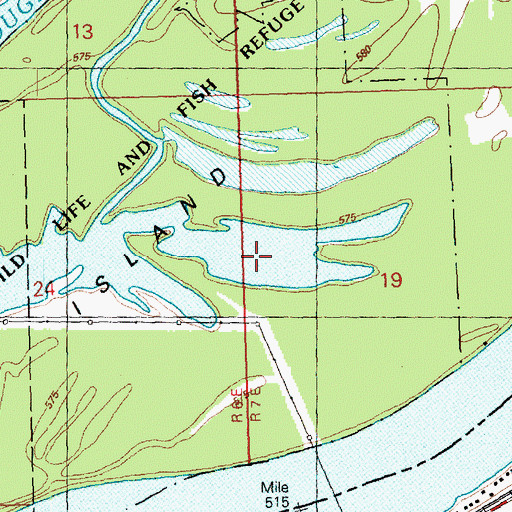 Topographic Map of Upper Beaver Lake, IA