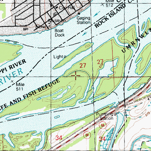 Topographic Map of Meredosia Island, IL