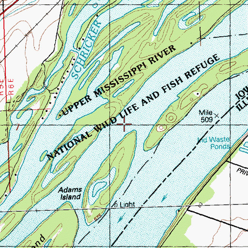 Topographic Map of Hanson Slough, IA