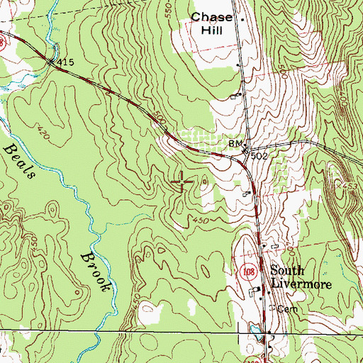 Topographic Map of New England Region - 2-digit Hydrologic Unit Code - 01, ME